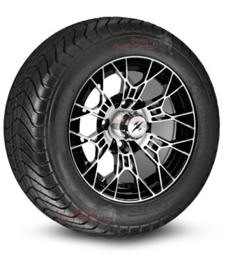 12-inch-tarantula-black-machined-golf-cart-wheels-and-215-50-12-DOT-street-tires-combo-ezgo-clubcar-yamaha-petesgolfcarts-BNDL-TR1213-WH1275