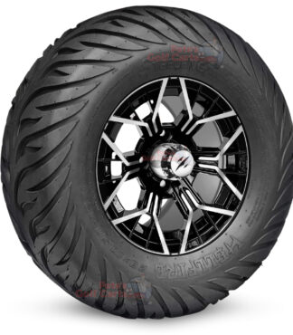 BNDL-TR1215-WH1267- SGC 12″ Mantis Machined Black Wheel – STEELENG 23”x10.5”-12” HELLFIRE Street Tire DOT approved