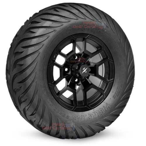 BNDL-TR1215-WH1273 SGC 12″ Talon Matte Black Wheel and STEELENG 23”x10.5”-12” HELLFIRE Street Tire DOT approved