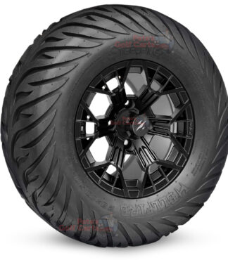 BNDL-TR1215-WH1276 SGC 12″ Mantis Matte Black Wheel and STEELENG 23”x10.5”-12” HELLFIRE Street Tire DOT approved