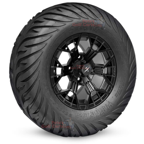 BNDL-TR1215-WH1276 SGC 12″ Mantis Matte Black Wheel and STEELENG 23”x10.5”-12” HELLFIRE Street Tire DOT approved