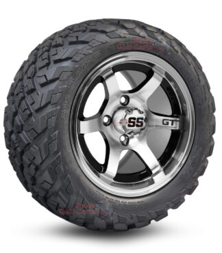 12-inch-GT-black-machinedgolf-cart-wheels-and-20-10-12-ironclad-all-terrain-tires-combo-ezgo-clubcar-yamaha-petesgolfcarts-BNDL-TR1216-WH1209