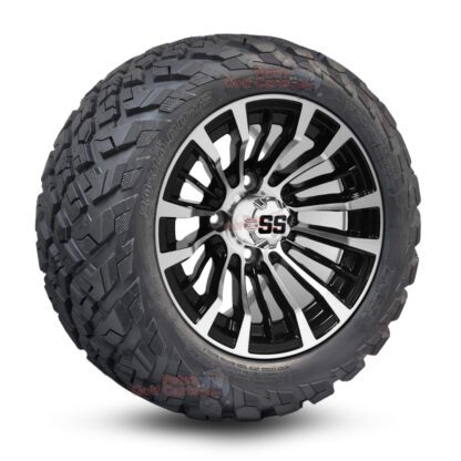 12-inch-matador-black-machined-golf-cart-wheels-and-20-10-12-ironclad-all-terrain-tires-combo-ezgo-clubcar-yamaha-petesgolfcarts-BNDL-TR1216-WH1216