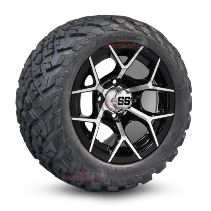 12-inch-rally-black-machined-cart-wheels-and-20-10-12-ironclad-all-terrain-tires-combo-ezgo-clubcar-yamaha-petesgolfcarts-BNDL-TR1216-WH1226