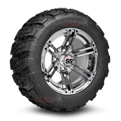 12-inch-terminator-chrome-golf-cart-wheels-and-20x10-12-aurora-all-terrain-tires-combo-ezgo-clubcar-yamaha-petesgolfcarts-BNDL-TR1282-WH1237