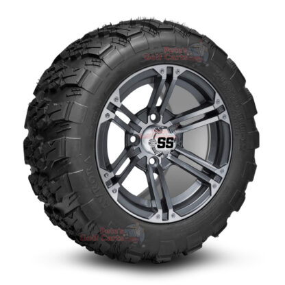 12-inch-terminator-gunmetal-golf-cart-wheels-and-20x10-12-aurora-all-terrain-tires-combo-ezgo-clubcar-yamaha-petesgolfcarts-BNDL-TR1282-WH1238