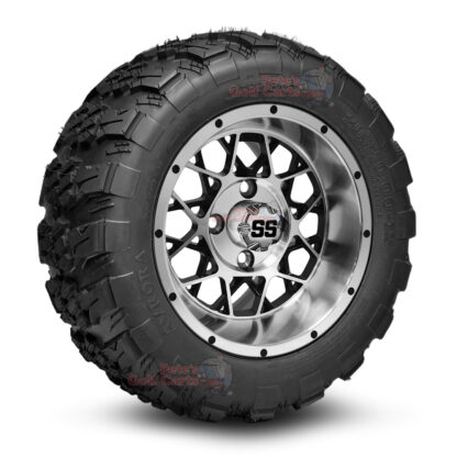12-inch-matrix-black-machined-golf-cart-wheels-and-20-10-12-aurora-all-terrain-tires-combo-ezgo-clubcar-yamaha-petesgolfcarts-BNDL-TR1282-WH1249