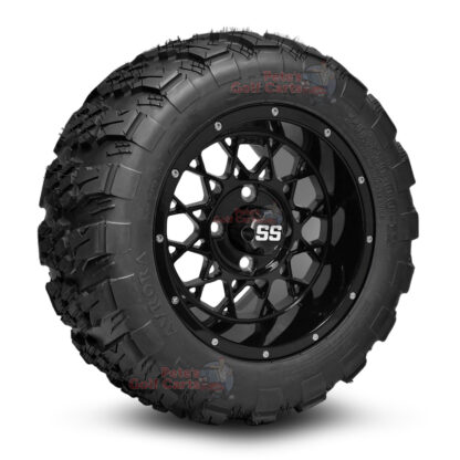 12-inch-matrix-gloss-black-golf-cart-wheels-and-20x10-12-aurora-all-terrain-tires-combo-ezgo-clubcar-yamaha-petesgolfcarts-BNDL-TR1282-WH1250
