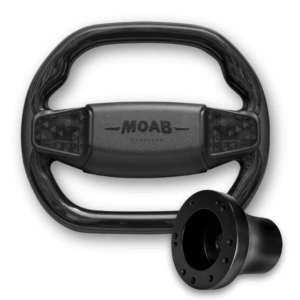 Moab Black Golf Cart Steering Wheel and Adapter for Club Car Golf Carts