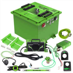 Bolt Energy 48V 105Ah Lithium Golf Cart Battery Kit for EZGO RXV | Square Professional Kit