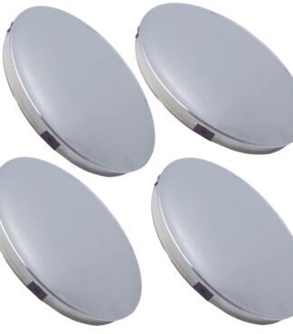 Set of 4 Baby Moon Chrome Wheel Covers for 8" Golf Cart Wheels