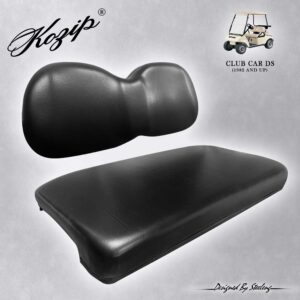 Club Car DS Front Seat Cushion Set - BLACK | Kozip®