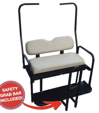 Club-Car-DS-Golf-Cart-Rear-Seat-kit-1982-2002.5-Old-Style-Buff-Cushions-Includes-Rear-Safety-Grab-Bar-closed-free-grab-bar