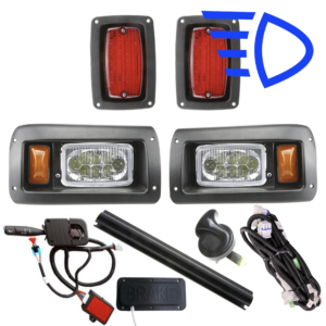 Club Car DS Street Legal High-Low Beam LED Golf Cart Light Kit | 1982+ Gas & Electric Carts 12-48V