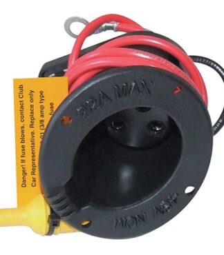 Club Car Golf Cart Charger Receptacle Round 3 Pin Complete Assembly