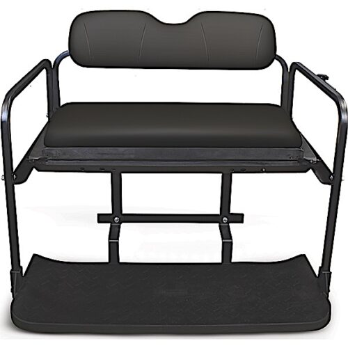 Club-Car-Precedent-Golf-Cart-rear-seat-kit-2004-up-black-cushions