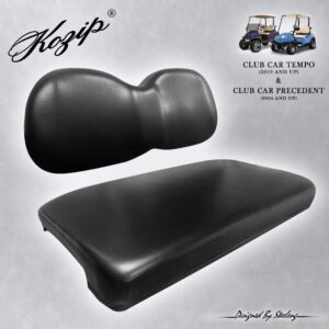 Club Car Precedent / Onward / Tempo Front Seat Cushion Set - BLACK | Kozip®