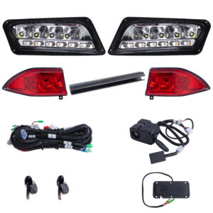 Club Car Tempo Street Legal LED Golf Cart Light Kit | 2018+ Gas & Electric Carts 12-48V Applications