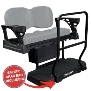 Club Car Tempo / Onward Golf Cart Rear Seat Kit w/ GRAY Cushions | SGC Carolina