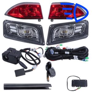 Club Car Tempo Street Legal High-Low Beam LED Golf Cart Light Kit | 2018+ Gas & Electric Carts 12-48v Applications