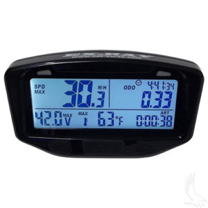 Speedometer, Multi-function, Universal w/Motor Temp Sensor