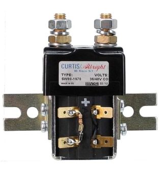 Curtis 36-48 Volt High Amp Golf Cart Solenoid With Bracket Diode and Resistor