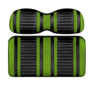 Custom Golf Cart Seat Black and Lime Stripe, Extreme Series by DoubleTake