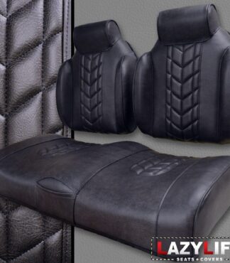 Custom Golf Cart Seat Set Premium Contour With Headrest