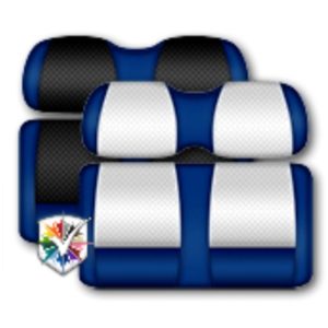 Custom Golf Cart Seats, Blue, Clubhouse Series by DoubleTake