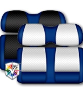 Custom Golf Cart Seats Classic Blue