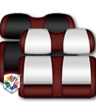 Custom Golf Cart Seats Classic Burgandy