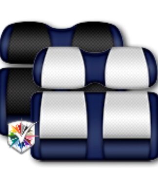 Custom Golf Cart Seats Classic Navy Blue