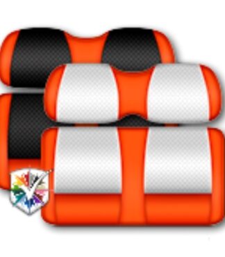 Custom Golf Cart Seats Classic Orange
