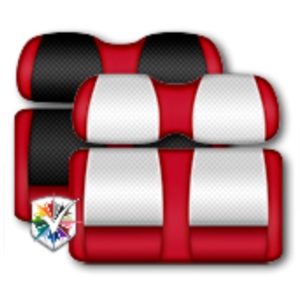 Custom Golf Cart Seats Classic Red