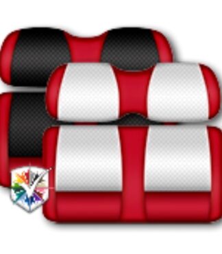 Custom Golf Cart Seats Classic Red