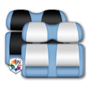 Custom Golf Cart Seats Classic Sky Blue