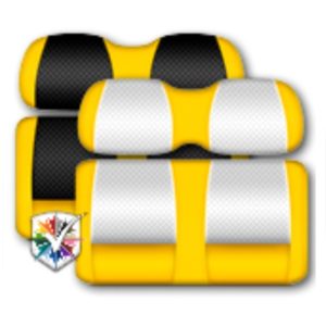 Custom Golf Cart Seats Classic Yellow