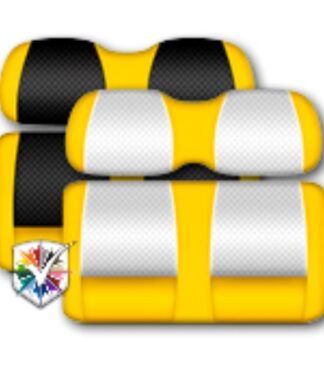Custom Golf Cart Seats Classic Yellow
