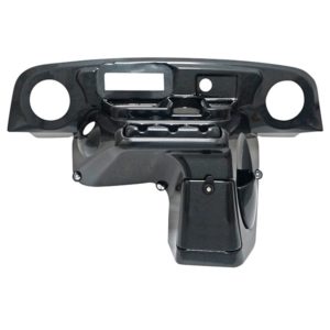 Carbon Fiber Deluxe Dash w/ Radio/Speaker Cutouts for EZGO TXT