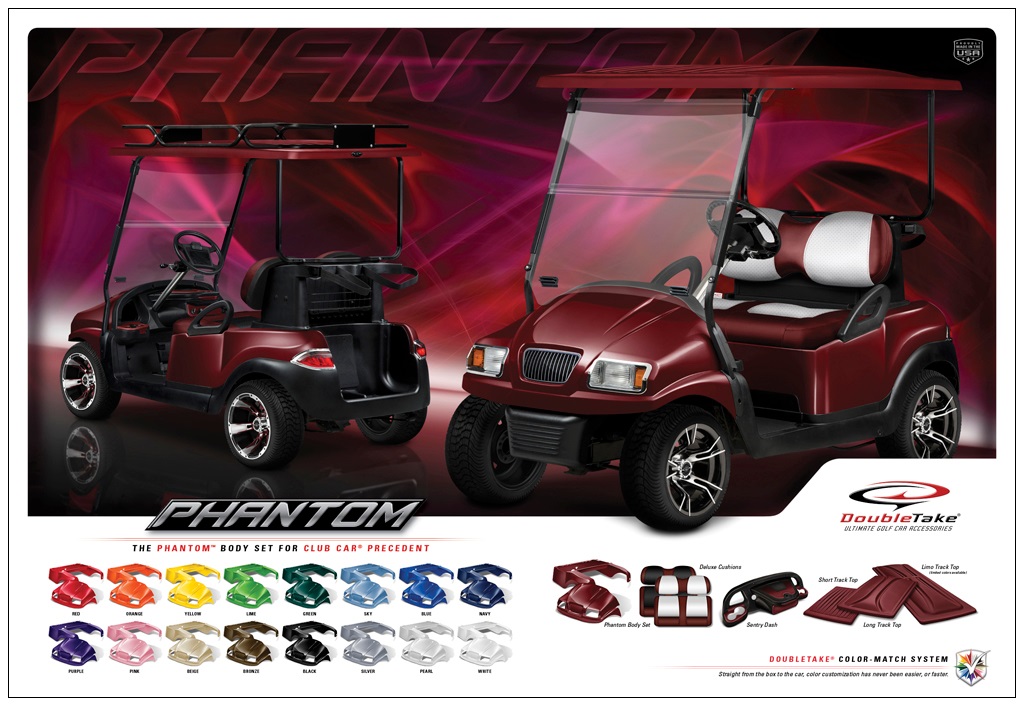 DoubleTake Phantom Golf Cart Body Kit Club Car Precedent