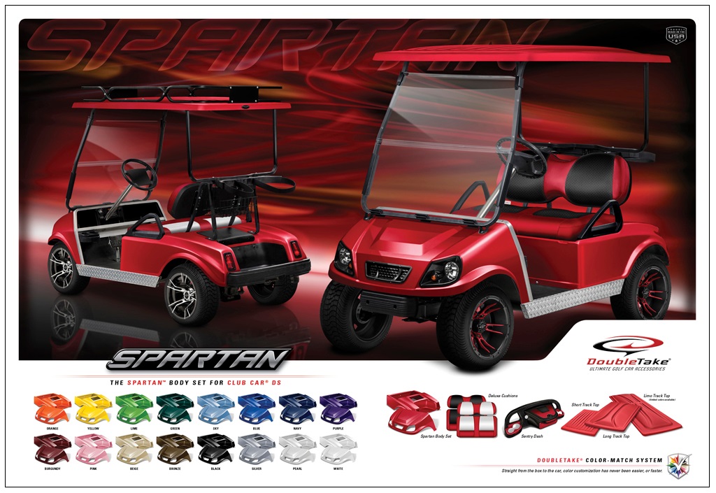 DoubleTake Spartan Golf Cart Body Kit Club Car DS