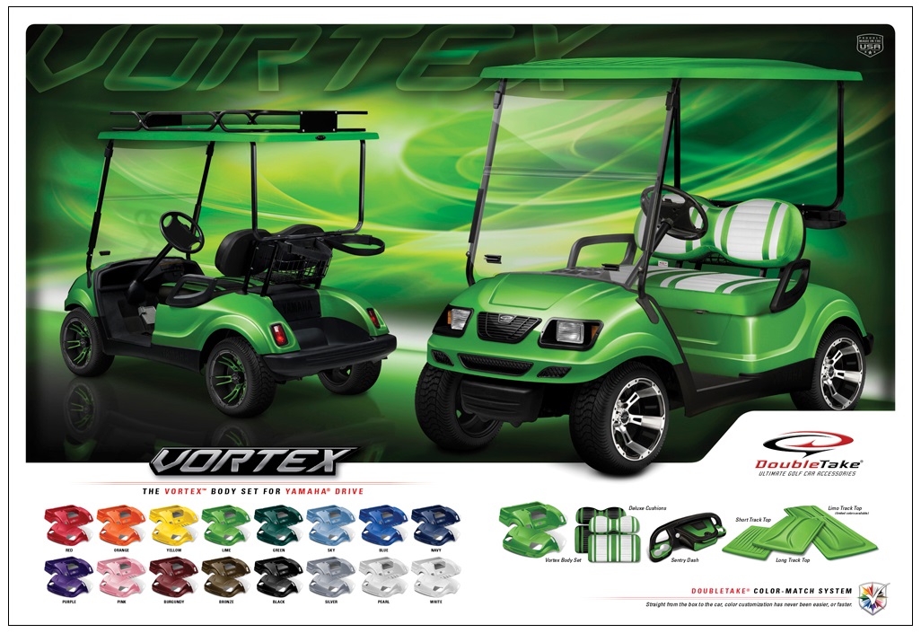 DoubleTake Vortex Golf Cart Body Kit Yamaha Drive