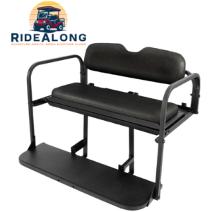 EZGO RXV Golf Cart Rear Seat Kit - Black | RideAlong