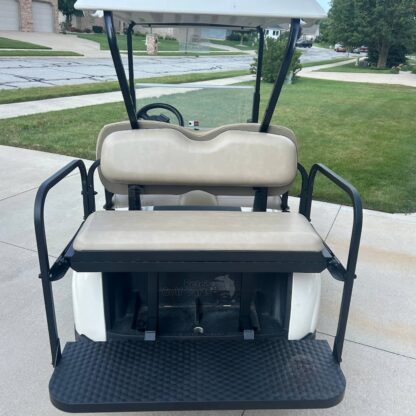 EZGO-RXV-rear-flip-seat-kit-oem-stone-beige-2008+-models-matches-oem-seats-petesgolfcarts