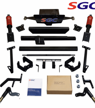 EZGO-TXT-6-inch-heavy-duty-coil-over-drop-axle-golf-cart-lift-kit-2001-2013-electric-SGC-LKTX09