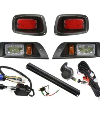 EZGO-TXT-Medalist-golf-cart-light-kit-street-legal-1994-2013-turn-signals-horn-comp