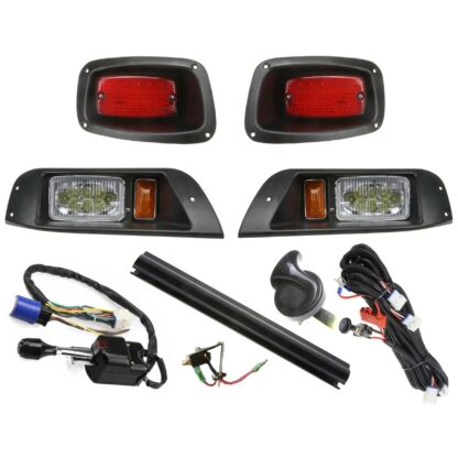 EZGO-TXT-Medalist-golf-cart-light-kit-street-legal-1994-2013-turn-signals-horn-comp