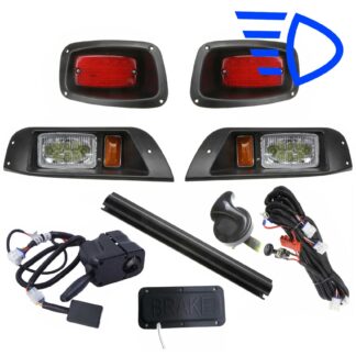 EZGO-TXT-Medalist-golf-cart-light-kit-street-legal-1994-2013-turn-signals-horn-high-low-beam-adjustable-brights-main