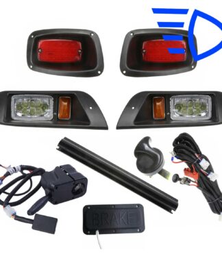 EZGO-TXT-Medalist-golf-cart-light-kit-street-legal-1994-2013-turn-signals-horn-high-low-beam-adjustable-brights-main