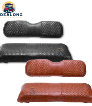 EZGO-TXT-RXV-FRONT-Seat-Cover-DIY-Staple-On-Black-Caramel-Brown